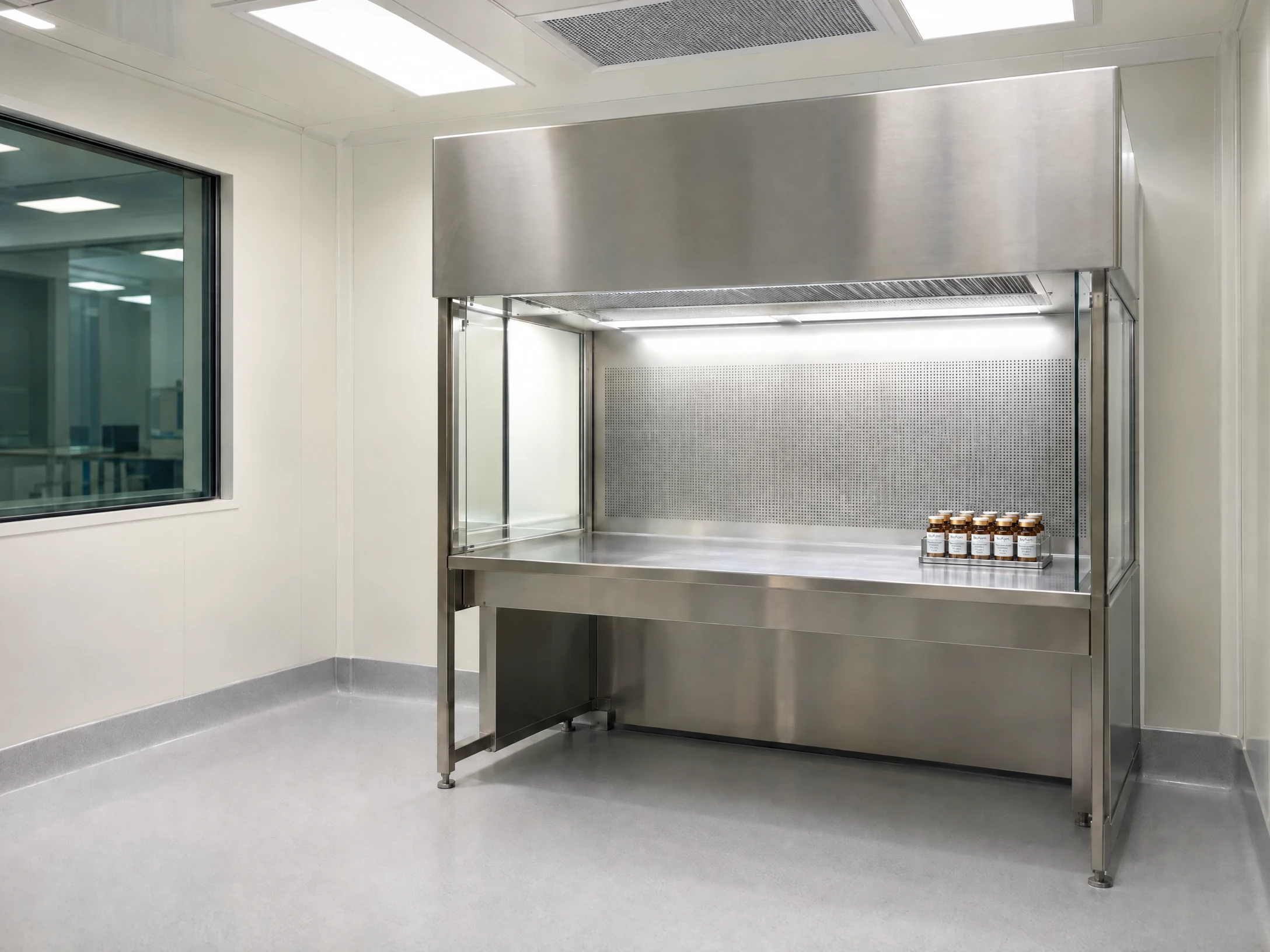 USP 797 sterile room and laminar airflow hood